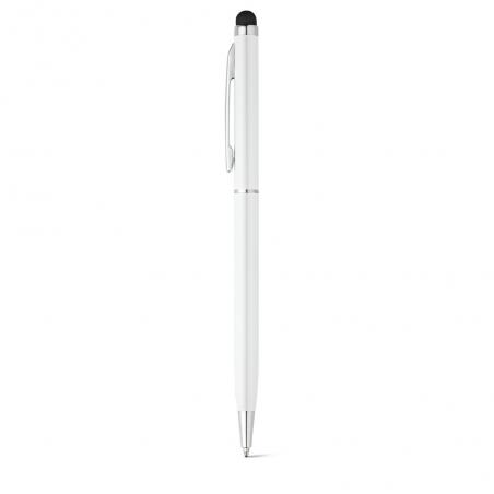 Stylo à bille en aluminium avec pointe tactile Zoe bk