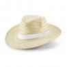 Natural straw hat Edward rib