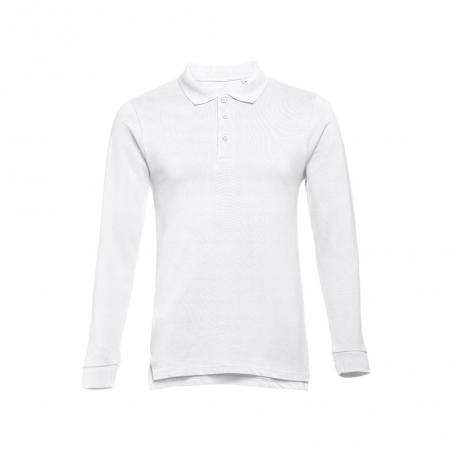 Polo a manica lunga da uomo. Bianco. 3Xl Thc bern wh 3xl