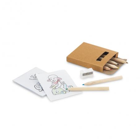 Colouring set with colouring pencils Anim