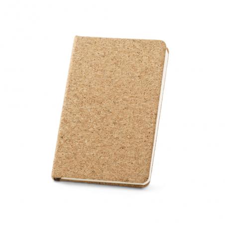 A5 cork notebook with ivorycolored plain sheets Adams a5
