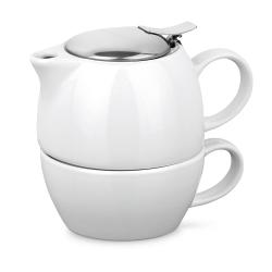 Porcelain tea set 2 in 1 Cole
