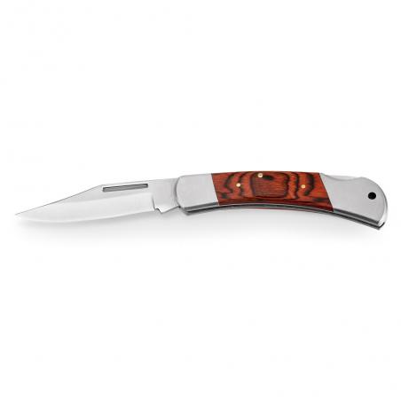 Pocket knife in stainless steel and wood Falcon ii