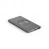 Power bank 4.000 mah with 5w wireless charger in recycled aluminium 100% ral Cassini