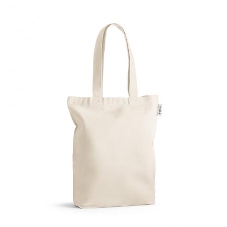 Bag with cotton and recycled cotton 220 gm². Light natural. Girona