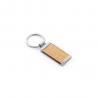 Rectangular bamboo keyring Homer square