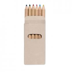 coloured pencils in box...
