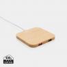 FSC® bamboo 10W wireless charger with USB
