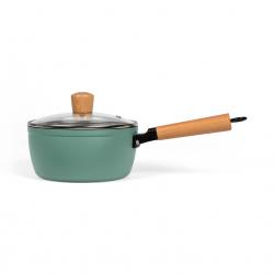 Saucepan with wooden...