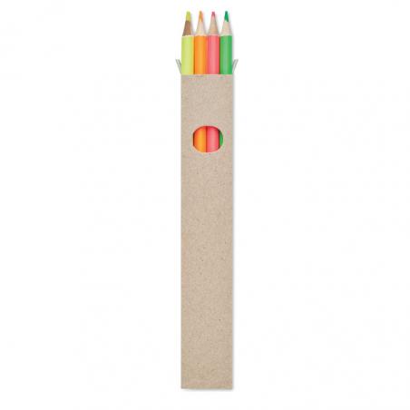 Caixa de 4 lápis cor Bowy