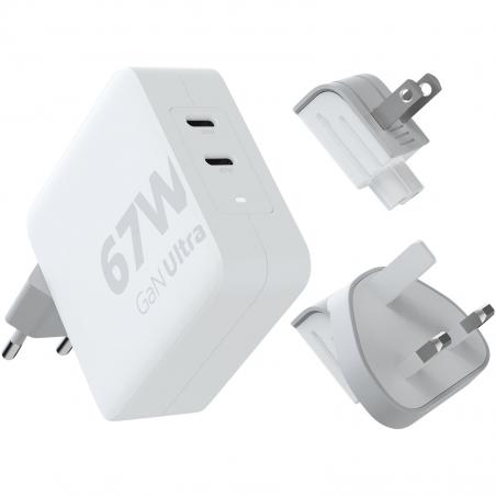 Caricabatterie da viaggio da 67 W con cavo USB-C PD da 100 W xtorm xvc2067 gan ultra 