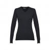 Vneck pullover for women in cotton and polyamide Thc milan women