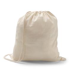 100% cotton drawstring bag...