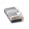 Reversible fleece blanket 190 gm² with satin ribbon and personalised card Heiden