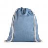 Drawstring backpack bag in recycled cotton 140 gm² Rissani