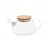 Borosilicate glass teapot with bamboo lid 750 ml Snead