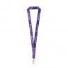 Recycled polyester 100% rpet sublimation lanyard with carabiner Windsor