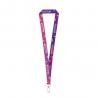 Polyester sublimation lanyard with carabiner Manila