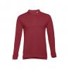 Mens longsleeved 100% cotton piqué polo shirt with removable label Thc bern