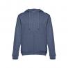 Sweatshirt pour homme avec fermeture zippée et capuche Thc amsterdam