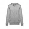 Womens hoodie in cotton and polyester with full zip Thc amsterdam women
