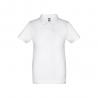 Kids shortsleeved 100% cotton piqué polo shirt unisex. White. White Thc adam kids wh