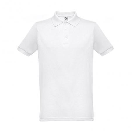 Mens shortsleeved polo shirt. White. White Thc berlin wh