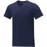 T-shirt somoto da uomo a manica corta con collo a V 