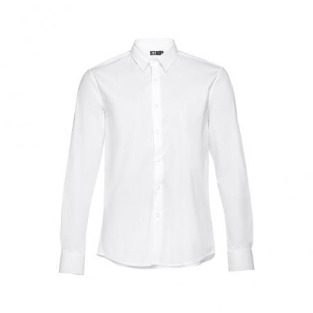 Camicia da uomo in popeline a maniche lunghe. Colore bianco. Bianco Thc paris wh