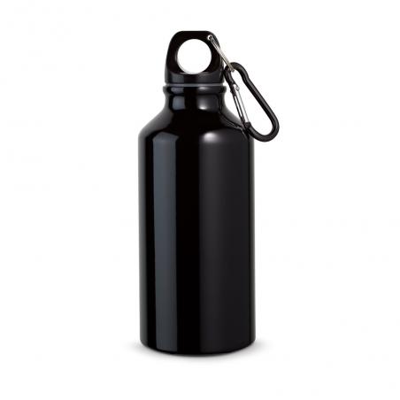 Aluminium sports bottle with carabiner 400 ml Landscape