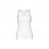 Womens sleeveless cotton tshirt. White. White Thc tirana wh