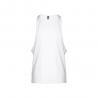 Mens splitsleeve cotton tshirt with dropped armholes. White Thc ibiza wh