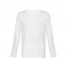 Mens longsleeved tubular cotton tshirt. White Thc bucharest wh