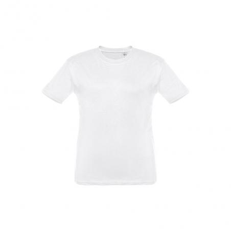 Kids cotton tshirt unisex. White Thc quito wh