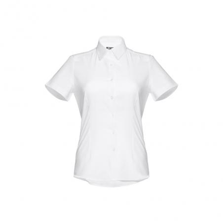 Camicia oxford da donna a maniche corte. Colore bianco. Bianco Thc london women wh