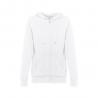 Felpa da donna con cappuccio e zip. Bianco Thc amsterdam women wh