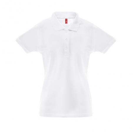 Polo da donna a maniche corte. Bianco Thc berlin women wh