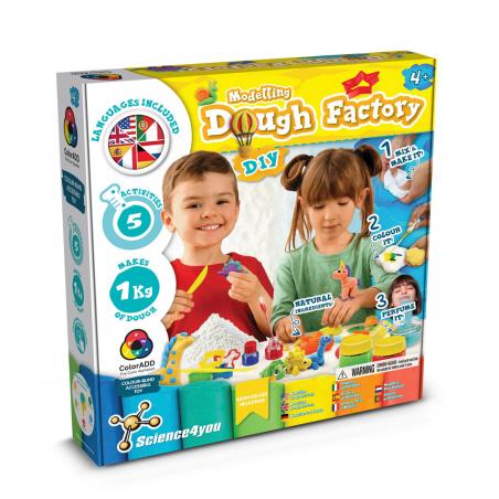 Educational game for children Modeling dough factory kit i