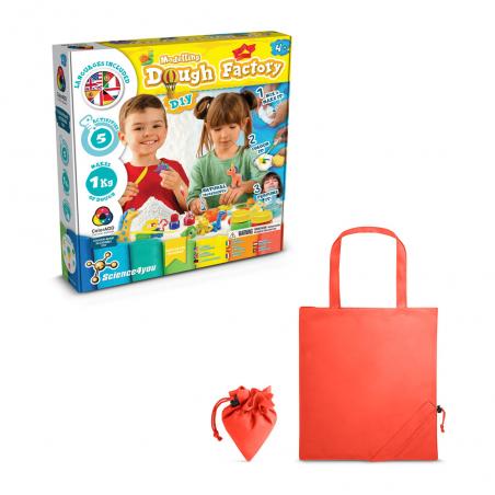 Gioco educativo fornito con una borsa regalo pieghevole in 190t Modeling dough factory kit ii