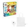 Educational game supplied with a 190t folding gift bag Modeling dough factory kit ii