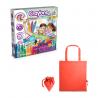 Educational game supplied with a 190t folding gift bag Crayon factory kit ii