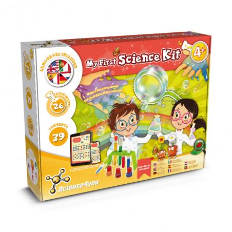 Brinquedo didático fornecido com saco de oferta em papel kraft 115 gm² My first science kit iii