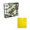 Educational game supplied with a nonwoven gift bag 80 gm² in 1 fossil excavation kit iv