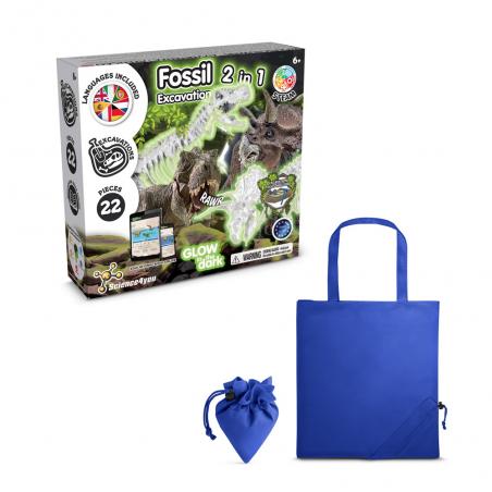 Jogo didático fornecido com saco de oferta dobrável em 190t in 1 fossil excavation kit v