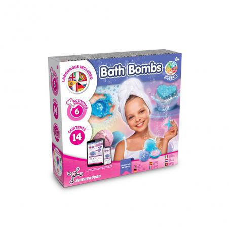 Brinquedo didático fornecido com saco de oferta em papel kraft 90 gm² Bath bombs kit ii