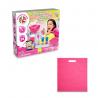 Educational game supplied with a nonwoven gift bag 80 gm² Perfume soap factory kit iv