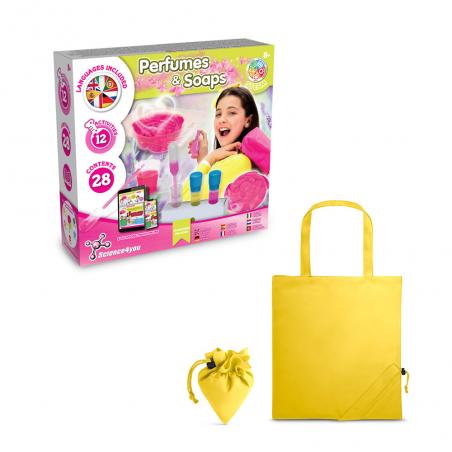 Educational game supplied with a 190t folding gift bag Perfume soap factory kit v