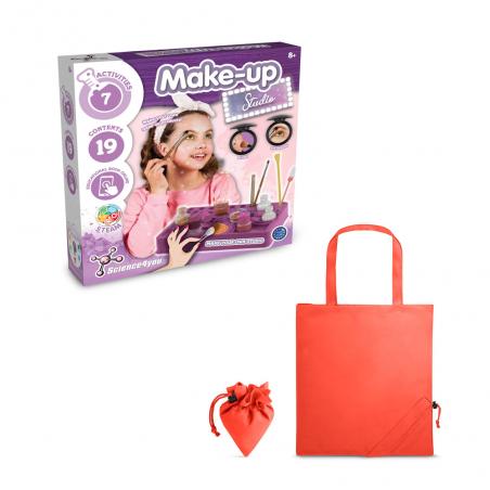 Kit educativo fornito con una borsa regalo pieghevole in 190t Makeup studio kit ii