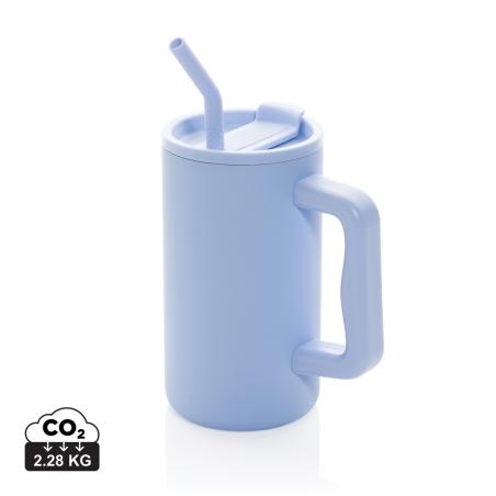 Caneca Cube em aço reciclado RCS de 800 ml.