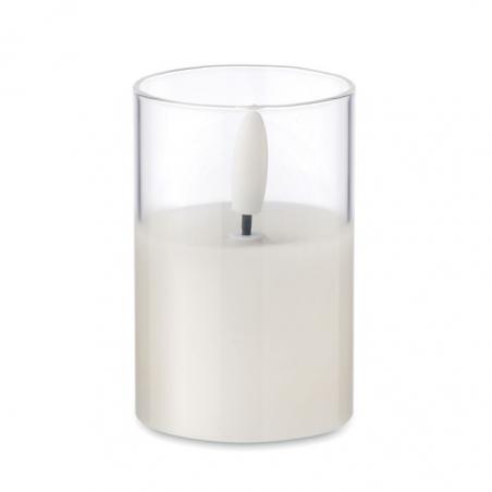 Led wax candle in glass holder Xandle